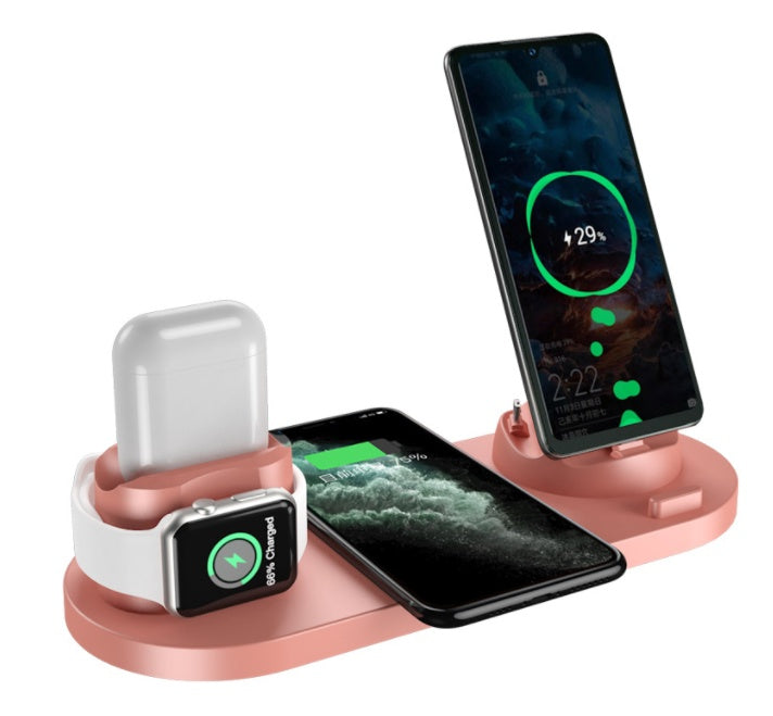 6 in 1 Charging station for Phone, Apple Watch, and Air pods with Extra Ports.